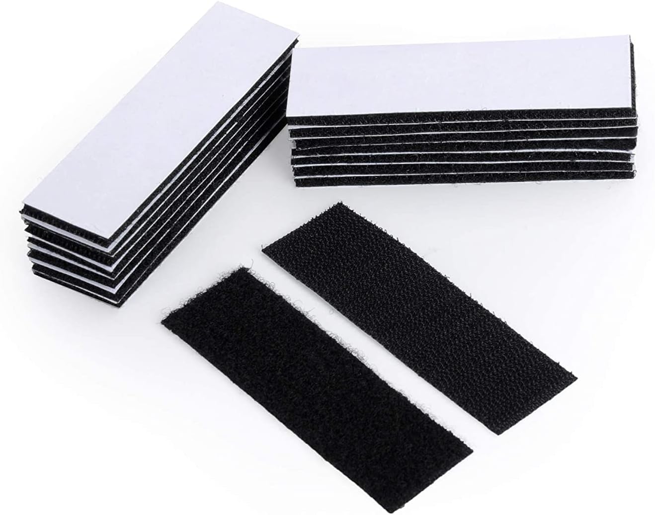 251024091233415_1 Heavy Duty Mounting Tape Double-Side Reclosable Hook Loop Strips Tape Sticky Fastener Waterproof Indoor Outdoor Use for Holds Picture Frame and Tools (15Pack- 3x10cm), 1.2x4 Inch - Image 1